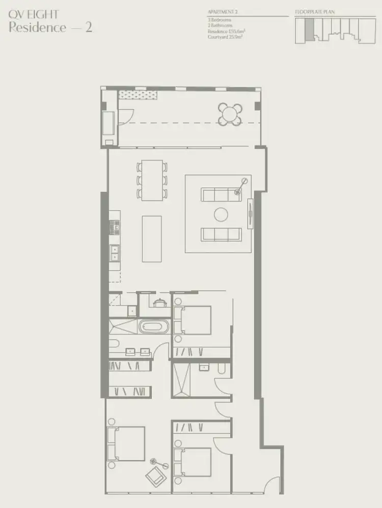 Floorplan of Homely apartment listing, 22-24 Jane Bell Lane, Melbourne VIC 3000
