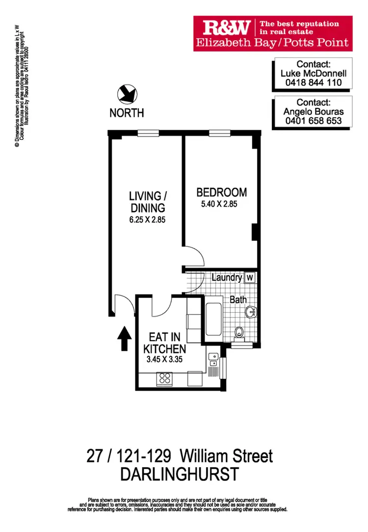Floorplan of Homely apartment listing, 27/121-129 William Street, Darlinghurst NSW 2010