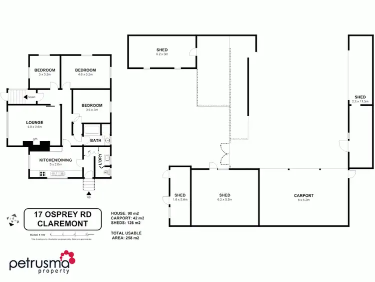 Floorplan of Homely house listing, 17 Osprey Road, Claremont TAS 7011