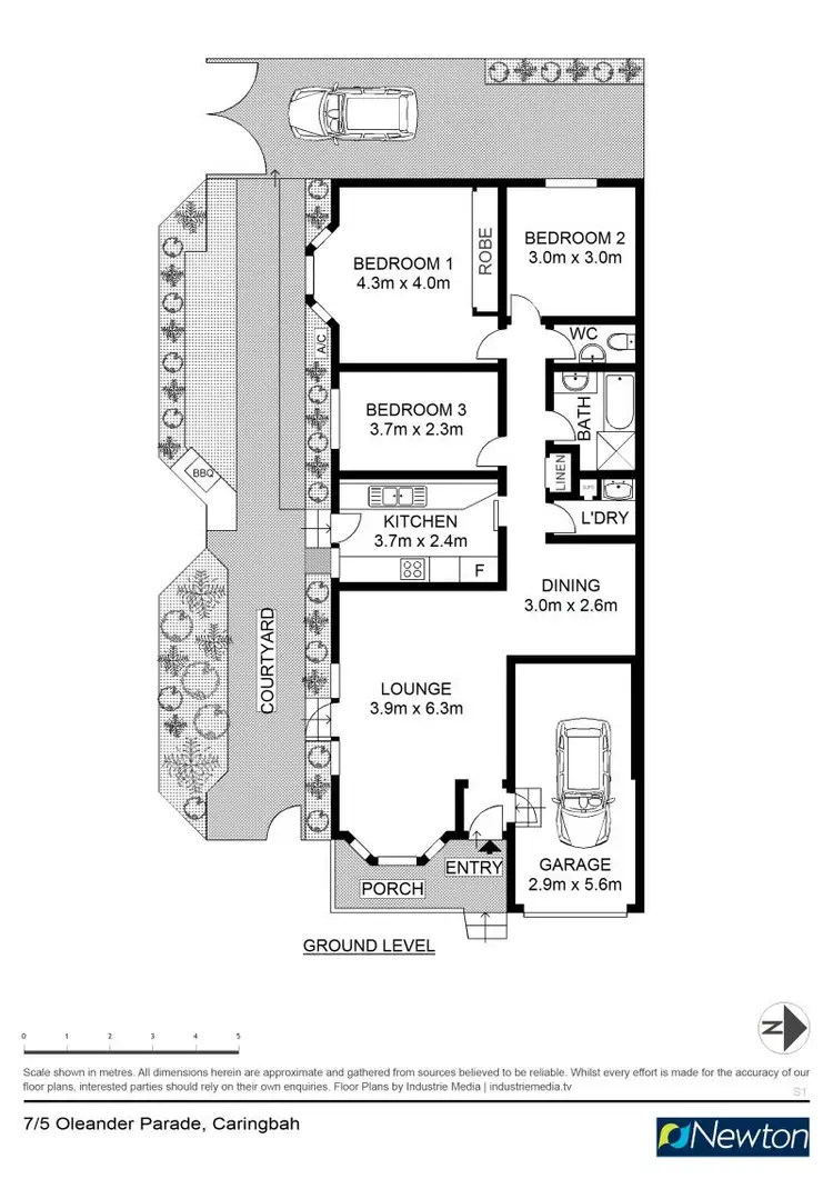 Floorplan of Homely villa listing, 7/5 Oleander Parade, Caringbah NSW 2229
