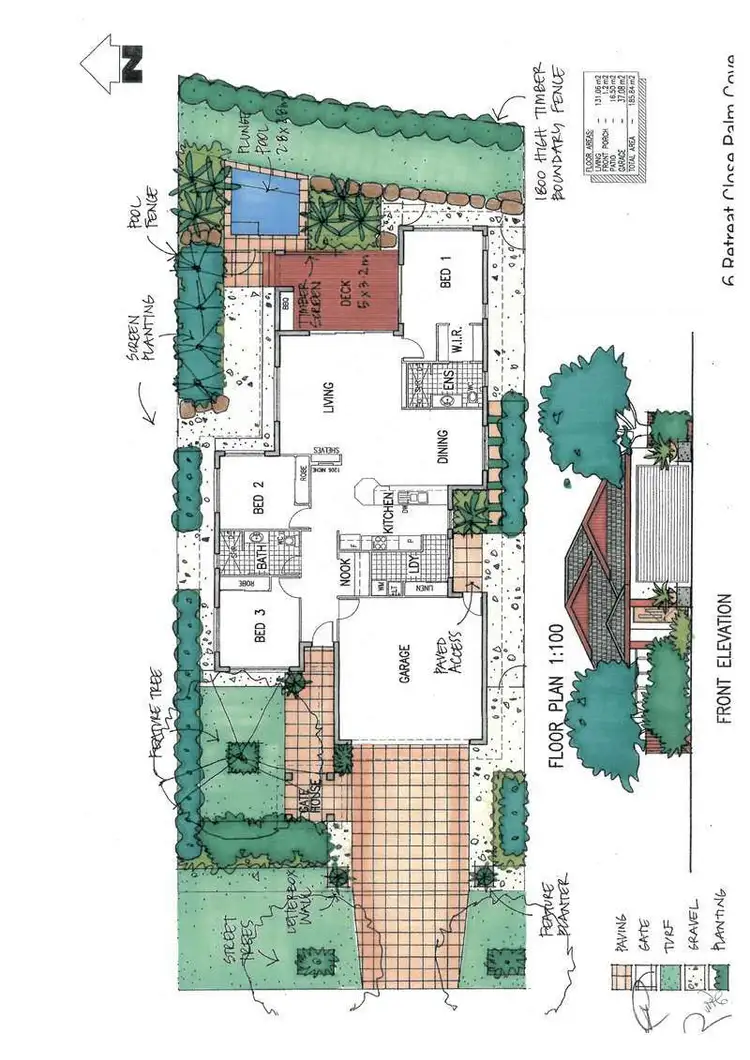 Floorplan of Homely house listing, 6 Retreat Close, Palm Cove QLD 4879