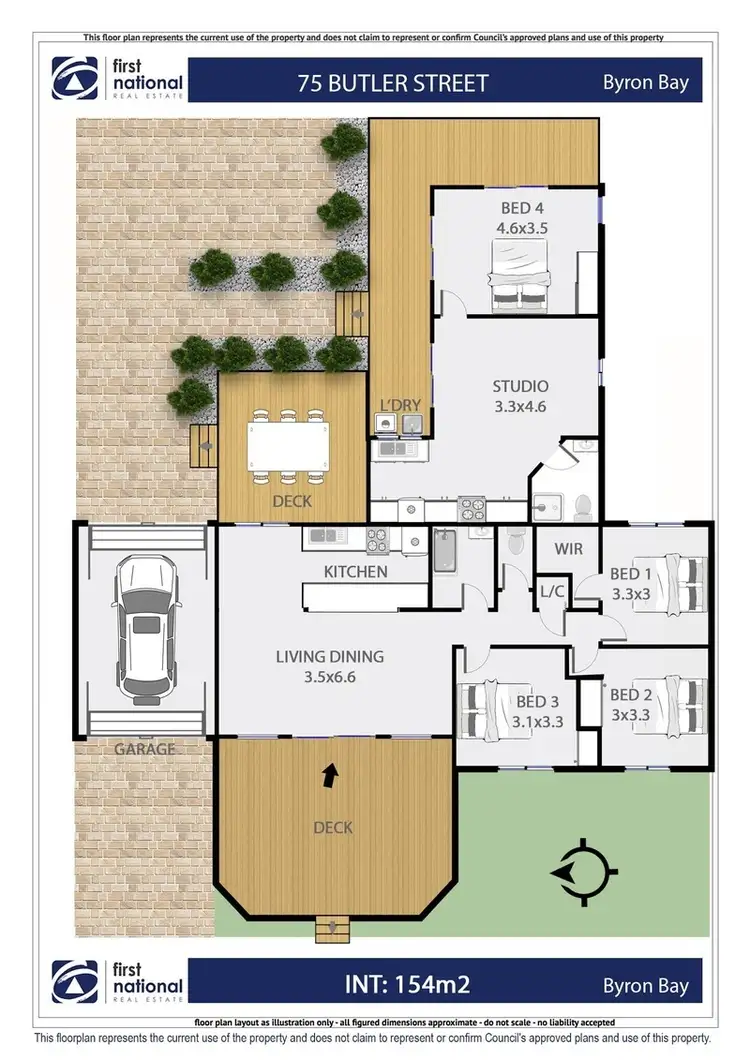 Floorplan of Homely house listing, 75 Butler Street, Byron Bay NSW 2481