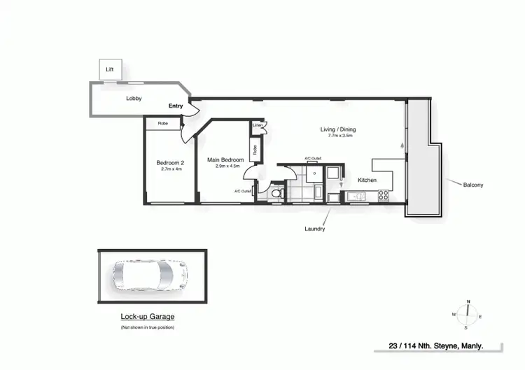 Floorplan of Homely apartment listing, 23/114 North Steyne, Manly NSW 2095
