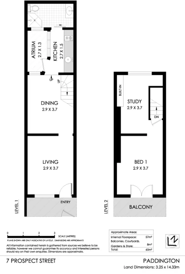 Floorplan of Homely terrace listing, 7 Prospect Street, Paddington NSW 2021