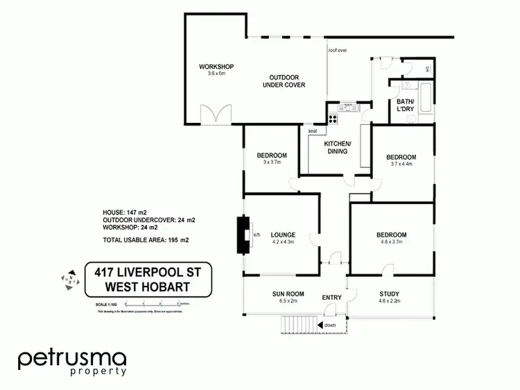 Floorplan of Homely house listing, 417 Liverpool Street, West Hobart TAS 7000