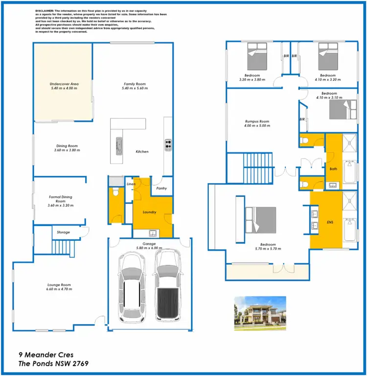 Floorplan of Homely house listing, 9 Meander Crescent, The Ponds NSW 2769