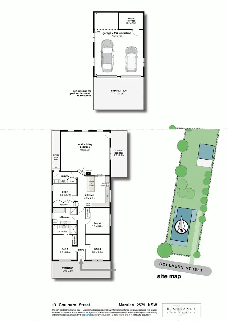 Floorplan of Homely house listing, 13 Goulburn Street, Marulan NSW 2579