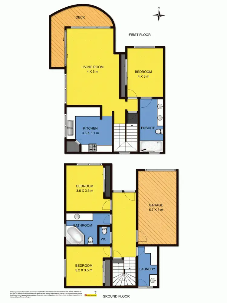 Floorplan of Homely unit listing, Unit 2/42 Noel Street, Apollo Bay VIC 3233