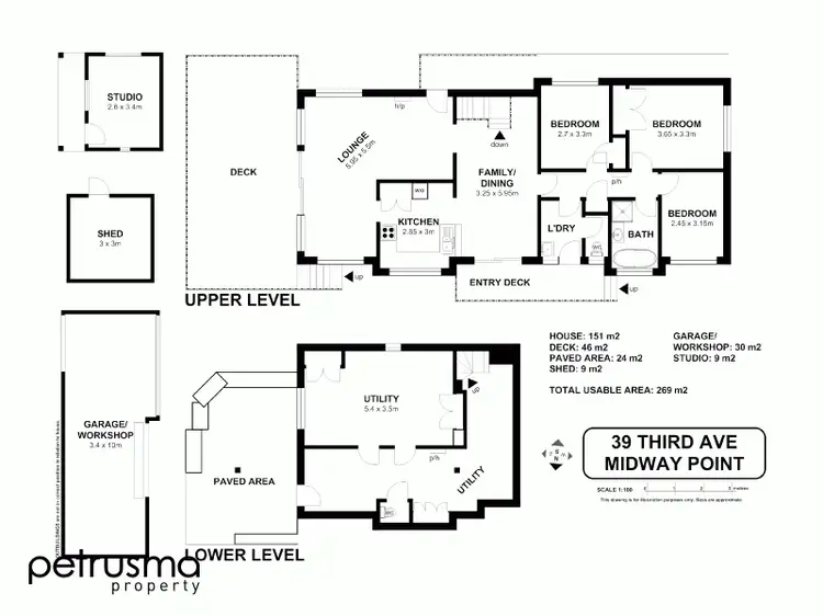 Floorplan of Homely house listing, 39 Third Avenue, Midway Point TAS 7171