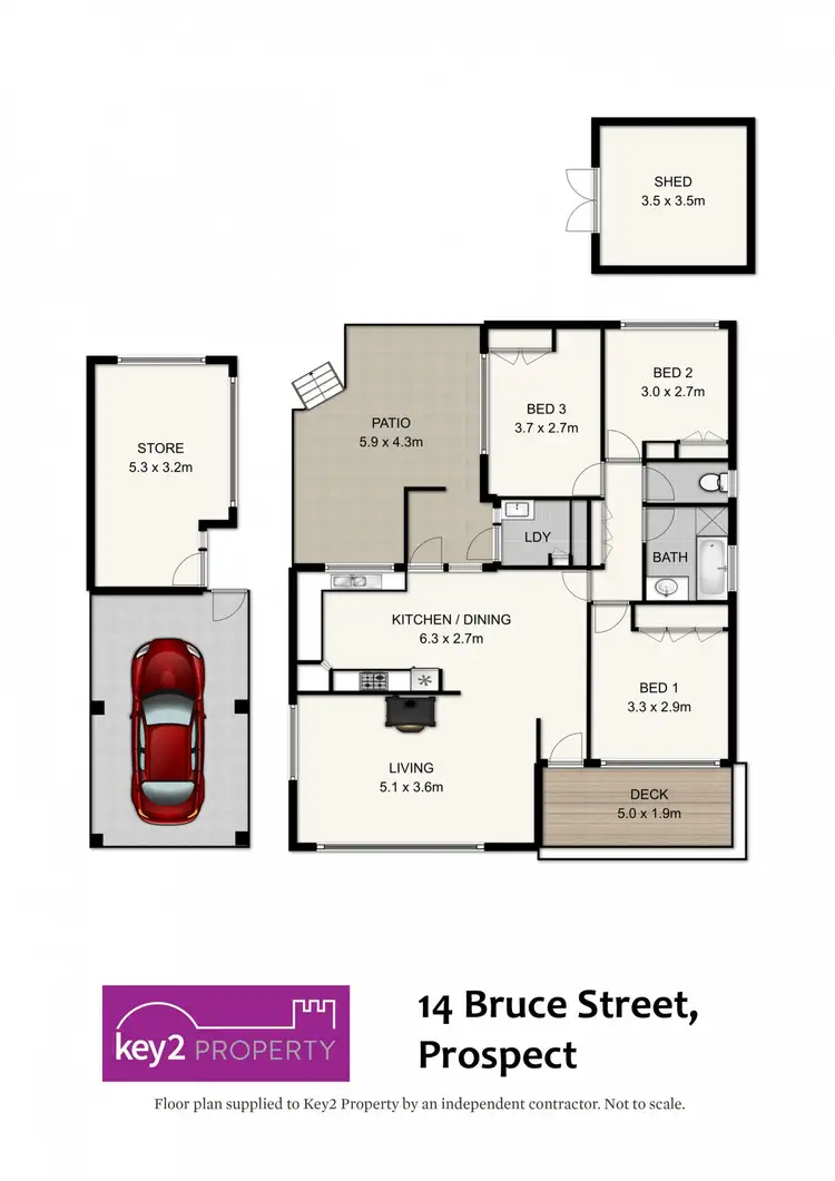Floorplan of Homely house listing, 14 Bruce Street, Prospect TAS 7250