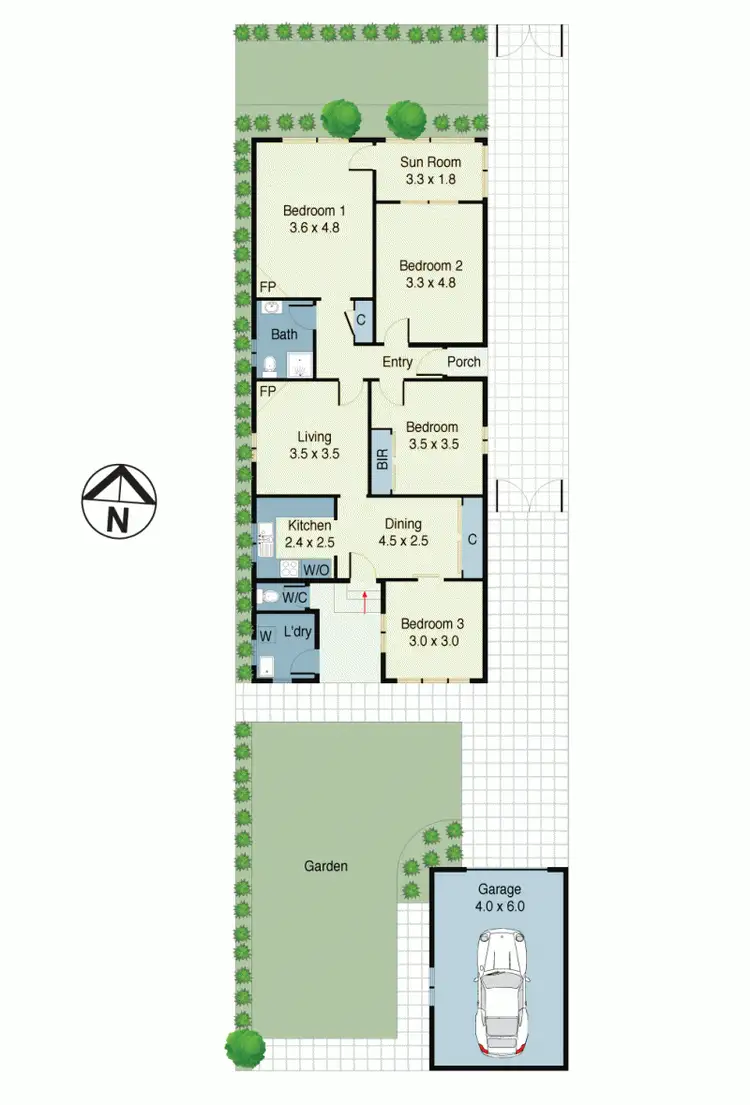 Floorplan of Homely house listing, 18 Collins Street, Tempe NSW 2044