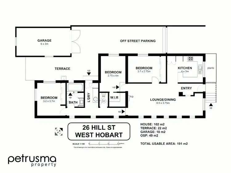 Floorplan of Homely house listing, 26 Hill Street, West Hobart TAS 7000