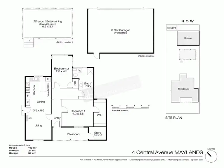 Floorplan of Homely house listing, 4 Central Avenue, Maylands WA 6051