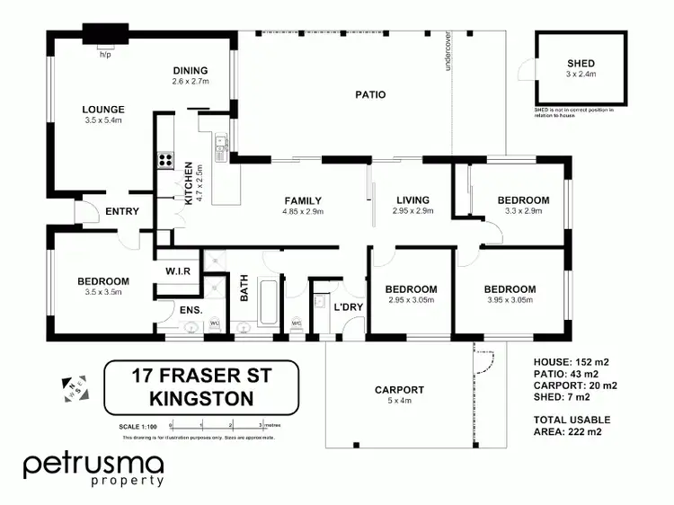 Floorplan of Homely house listing, 17 Fraser Street, Kingston TAS 7050