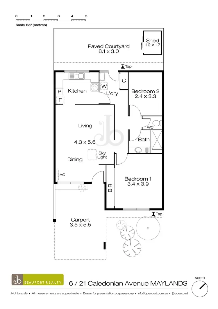 Floorplan of Homely villa listing, 6/21 Caledonian Avenue, Maylands WA 6051