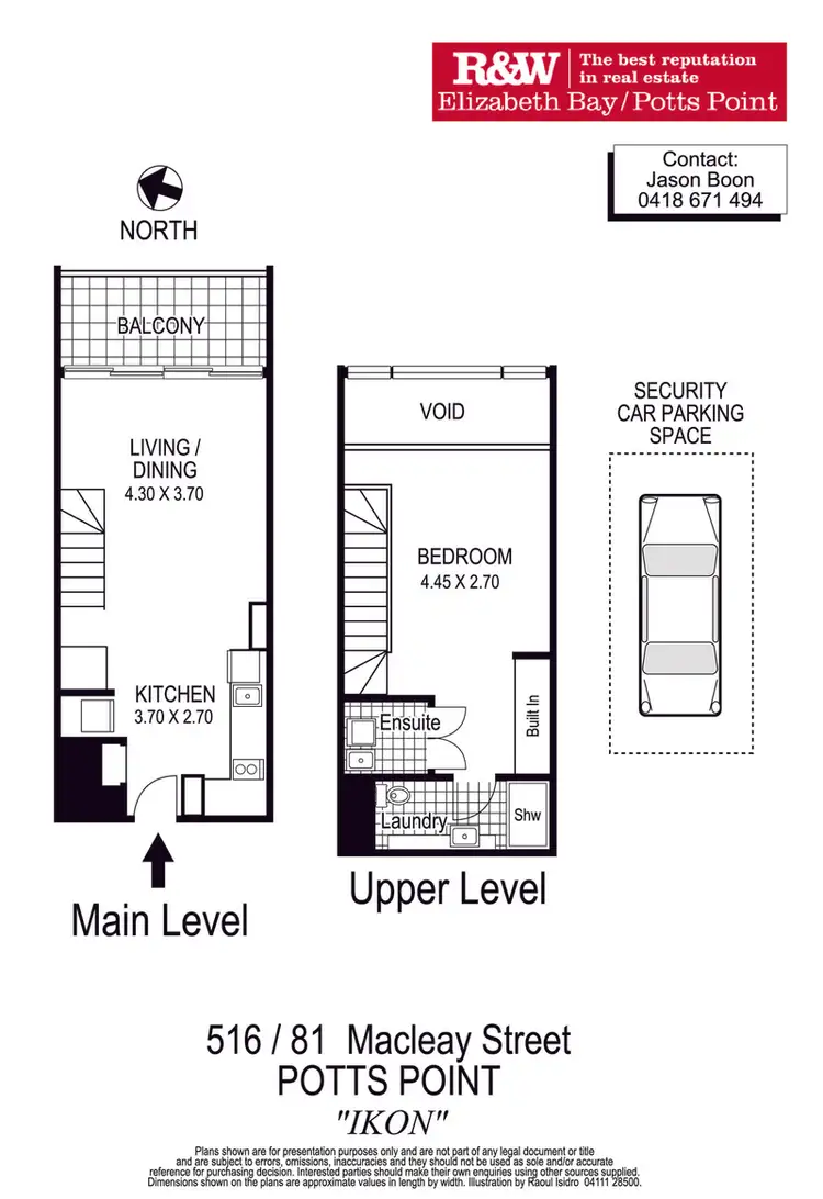 Floorplan of Homely apartment listing, 516/81 Macleay Street, Potts Point NSW 2011