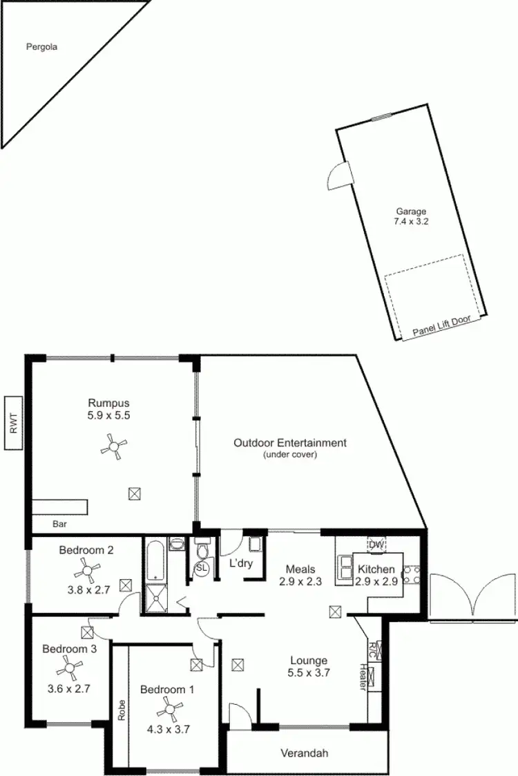Floorplan of Homely house listing, 44 Valiant Rd, Holden Hill SA 5088