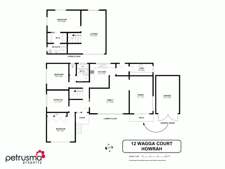 Floorplan of Homely house listing, 12 Wagga Court, Howrah TAS 7018