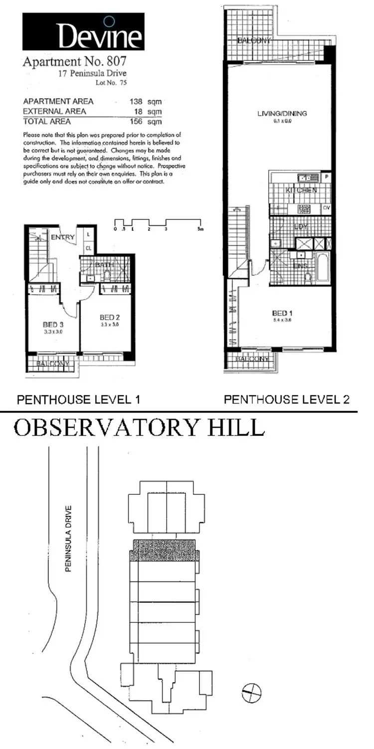 Floorplan of Homely apartment listing, 807/15 Peninsula Drive, Breakfast Point NSW 2137