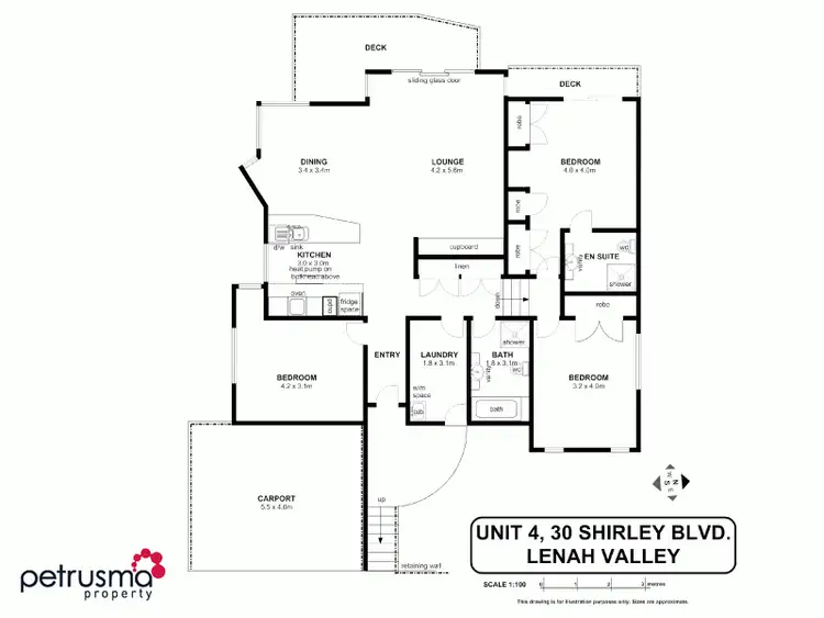 Floorplan of Homely unit listing, 4/30 Shirley Boulevard, Lenah Valley TAS 7008