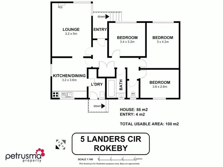 Floorplan of Homely house listing, 5 Landers Circle, Rokeby TAS 7019