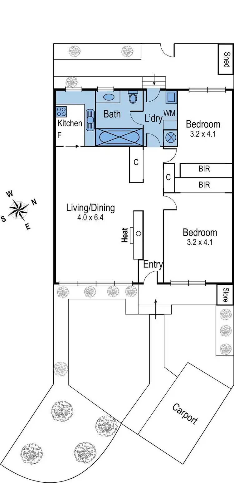 Floorplan of Homely unit listing, 2/24 Retreat Road, Newtown VIC 3220