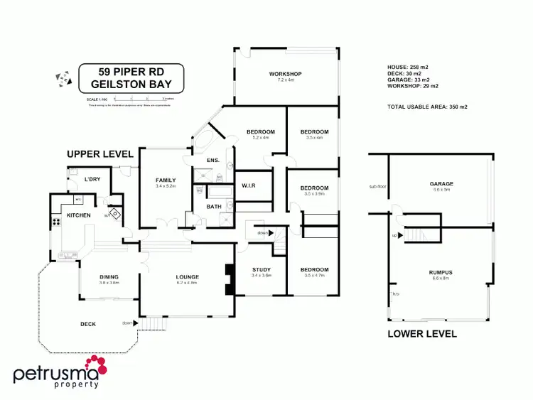 Floorplan of Homely house listing, 59 Piper Road, Geilston Bay TAS 7015
