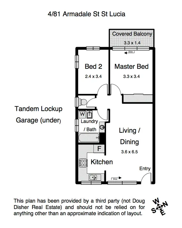 Floorplan of Homely unit listing, 4/81 Armadale Street, St Lucia QLD 4067