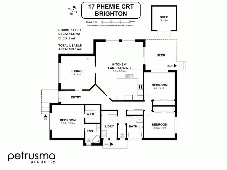 Floorplan of Homely house listing, 17 Phemie Court, Brighton TAS 7030