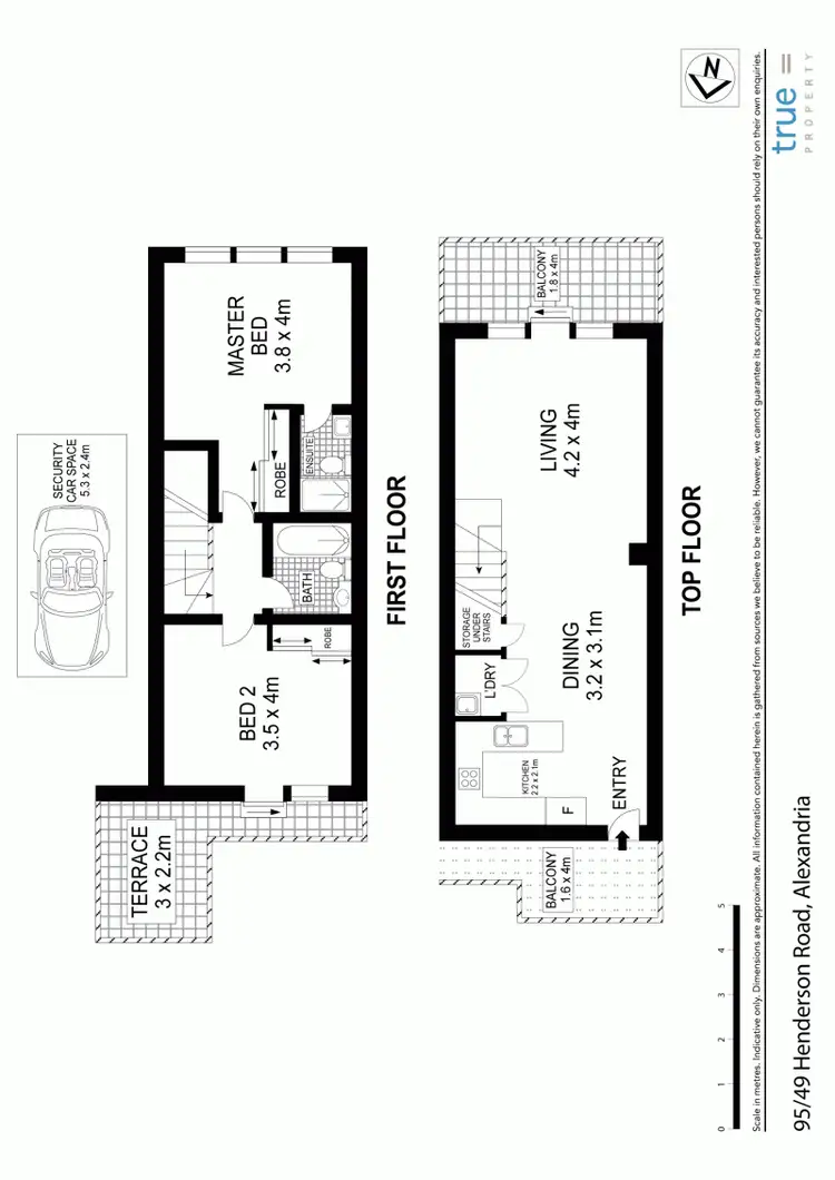 Floorplan of Homely apartment listing, 95/49 Henderson Road, Alexandria NSW 2015