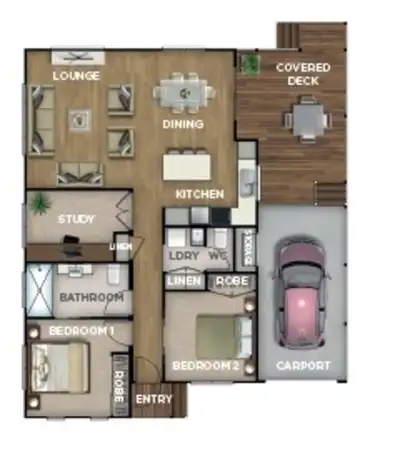 Floorplan of Homely house listing, 105/2 Koplick Road, Chambers Flat QLD 4133