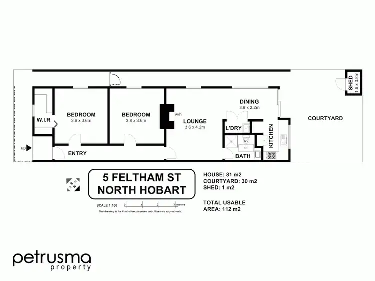 Floorplan of Homely house listing, 5 Feltham Street, North Hobart TAS 7000