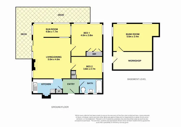 Floorplan of Homely house listing, 1/3 Great Ocean Road, Wye River VIC 3221