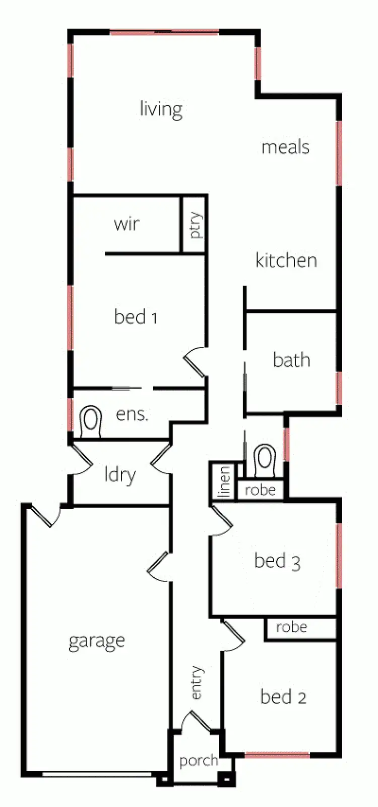 Floorplan of Homely townhouse listing, 2/40 Vine Avenue, Horsham VIC 3400