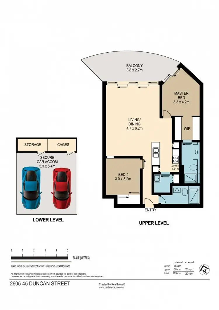 Floorplan of Homely unit listing, 2605/45 Duncan Street, West End QLD 4101