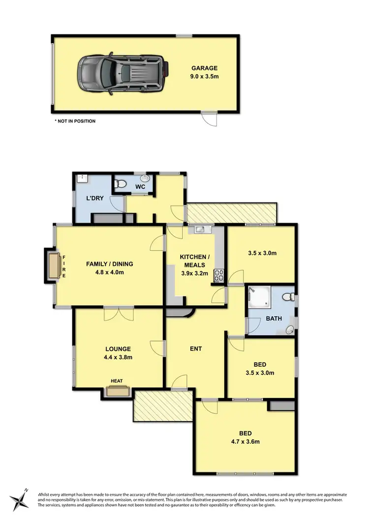 Floorplan of Homely house listing, 33 Bay Street, Rippleside VIC 3215