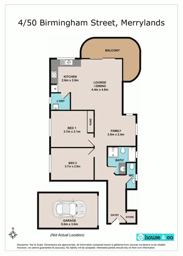Floorplan of Homely unit listing, 4/50 Birmingham Street, Merrylands NSW 2160