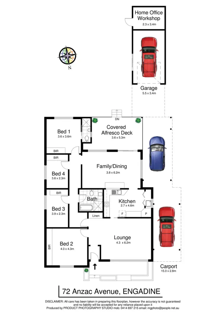 Floorplan of Homely house listing, 72 Anzac Avenue, Engadine NSW 2233