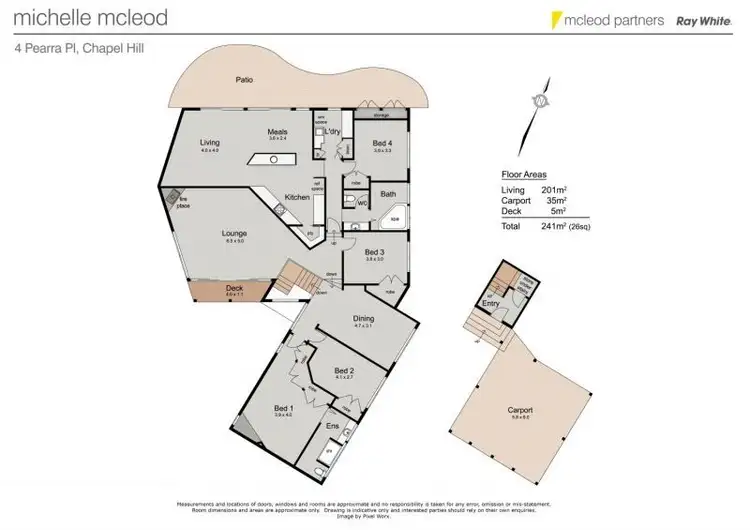 Floorplan of Homely house listing, 4 Pearra Place, Chapel Hill QLD 4069