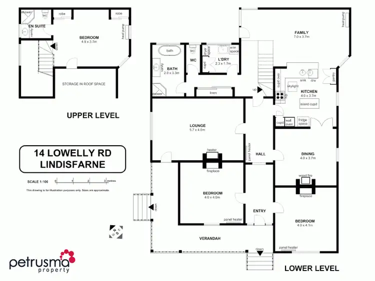 Floorplan of Homely house listing, 14 Lowelly Road, Lindisfarne TAS 7015