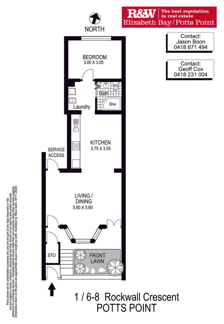 Floorplan of Homely apartment listing, 1/8 Rockwall Crescent, Potts Point NSW 2011