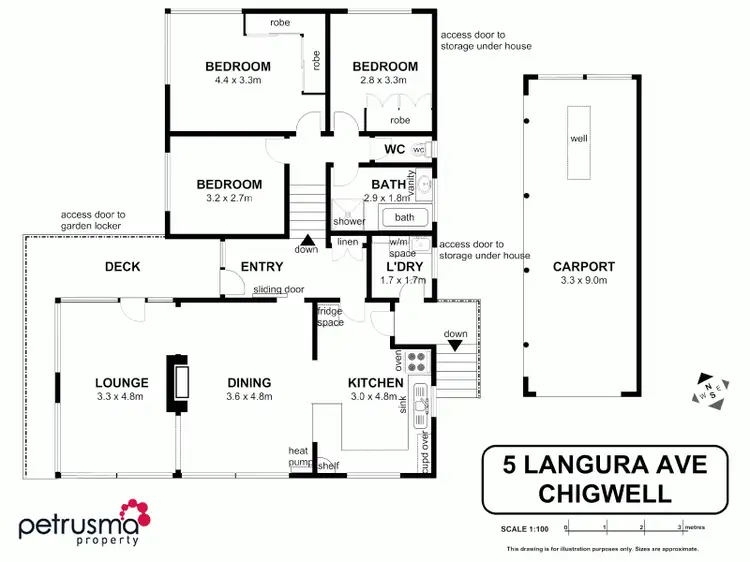 Floorplan of Homely house listing, 5 Langura Avenue, Chigwell TAS 7011