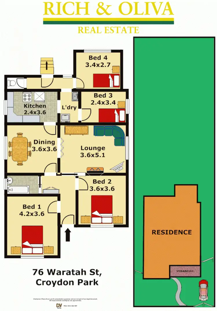 Floorplan of Homely house listing, 76 Waratah Street, Croydon Park NSW 2133