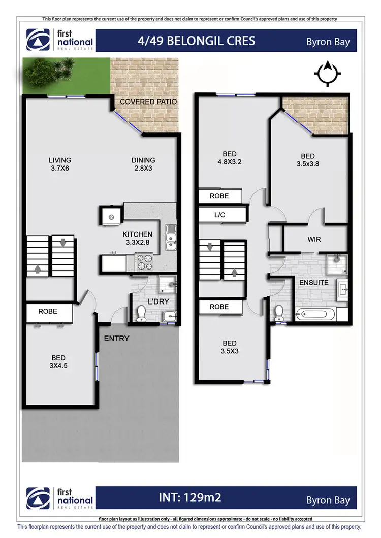 Floorplan of Homely unit listing, 4/49 Belongil Crescent, Byron Bay NSW 2481