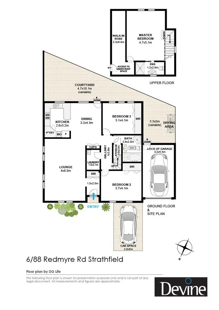 Floorplan of Homely villa listing, 6/88 Redmyre Road, Strathfield NSW 2135