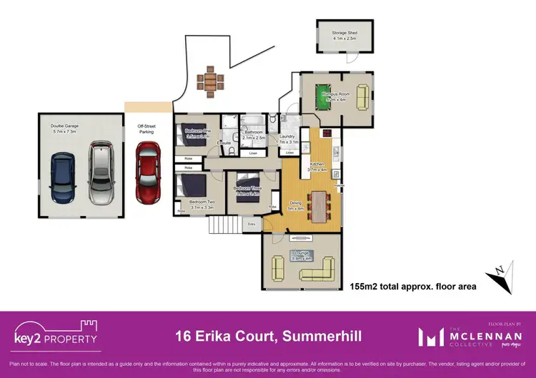 Floorplan of Homely house listing, 16 Erika Court, Summerhill TAS 7250