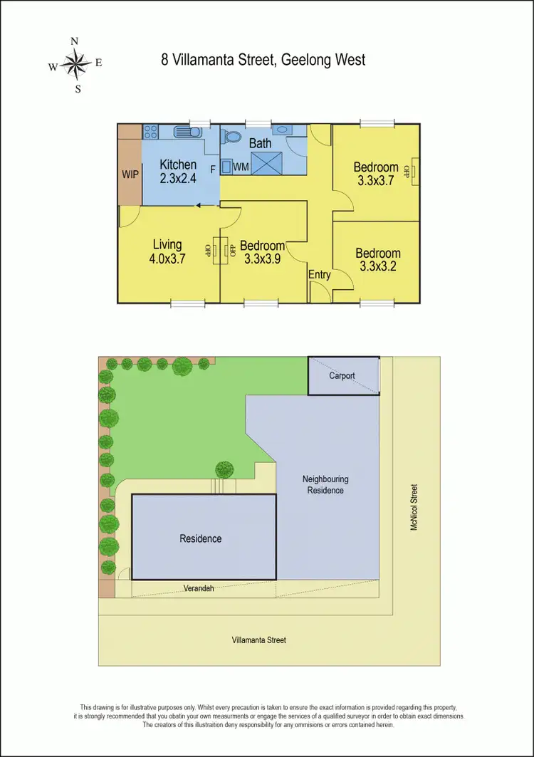 Floorplan of Homely house listing, 8 Villamanta Street, Geelong West VIC 3218
