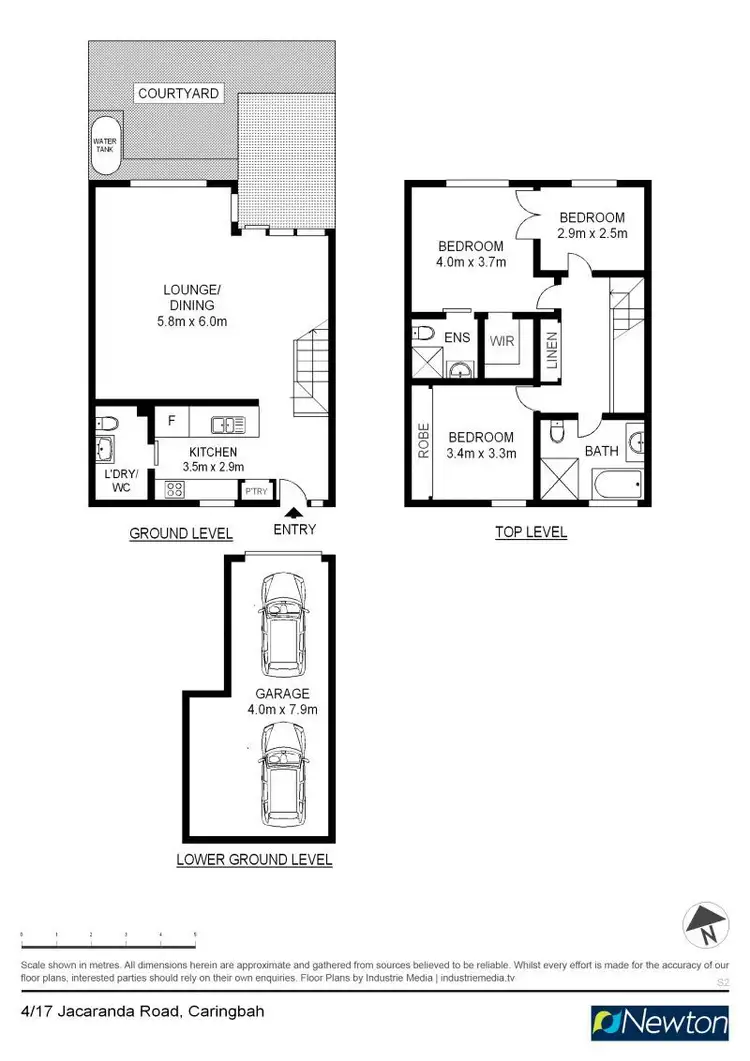 Floorplan of Homely townhouse listing, 4/17 Jacaranda Road, Caringbah NSW 2229