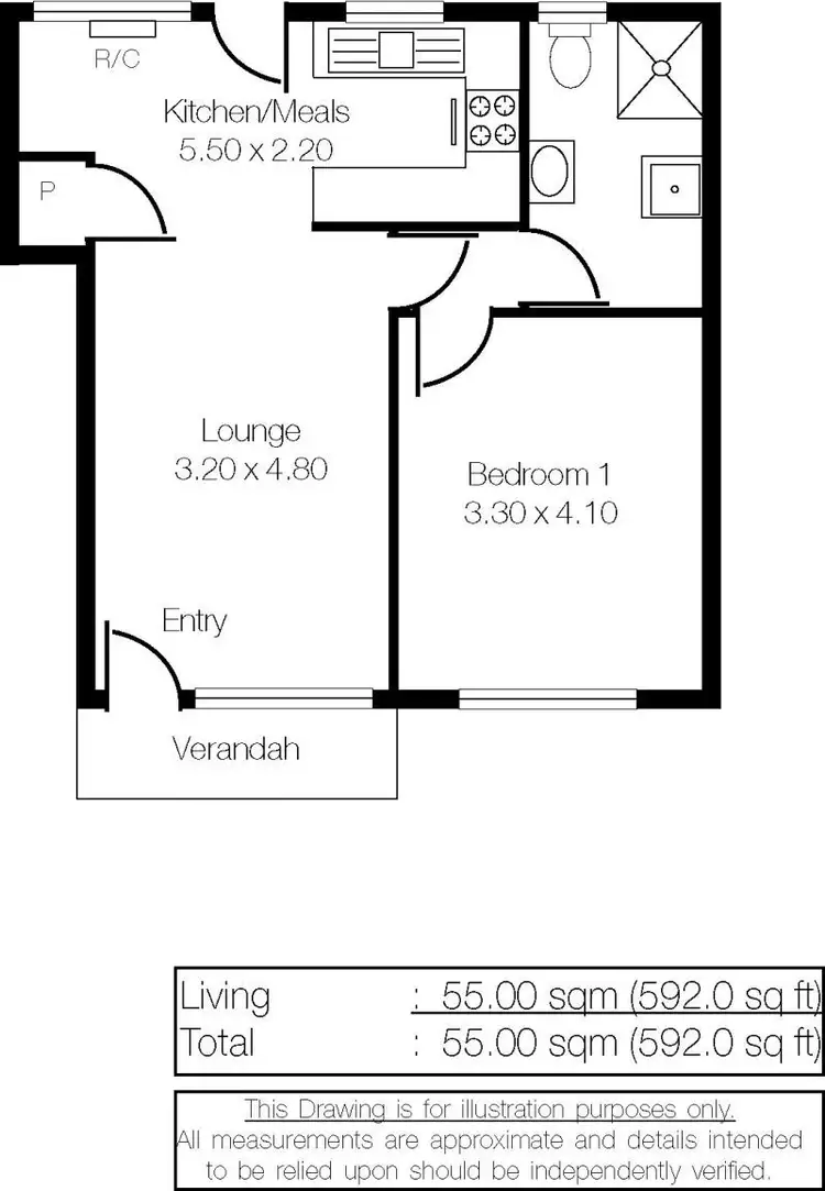 Floorplan of Homely flat listing, 86 Seventh Ave, St Peters SA 5069