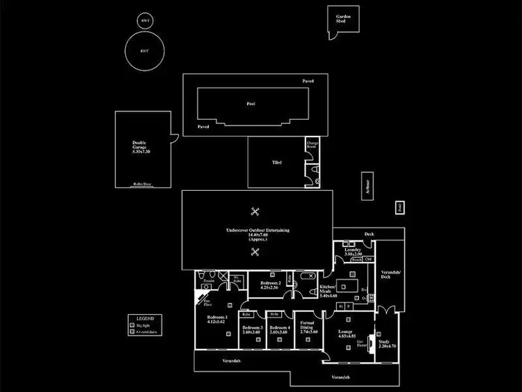Floorplan of Homely house listing, 46 Penneys Hill Road, Hackham SA 5163